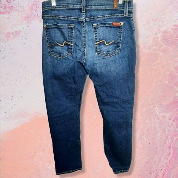 7 For All Mankind Josefina Skinny Boyfriend Jeans sz 24 - Picture 4 of 12